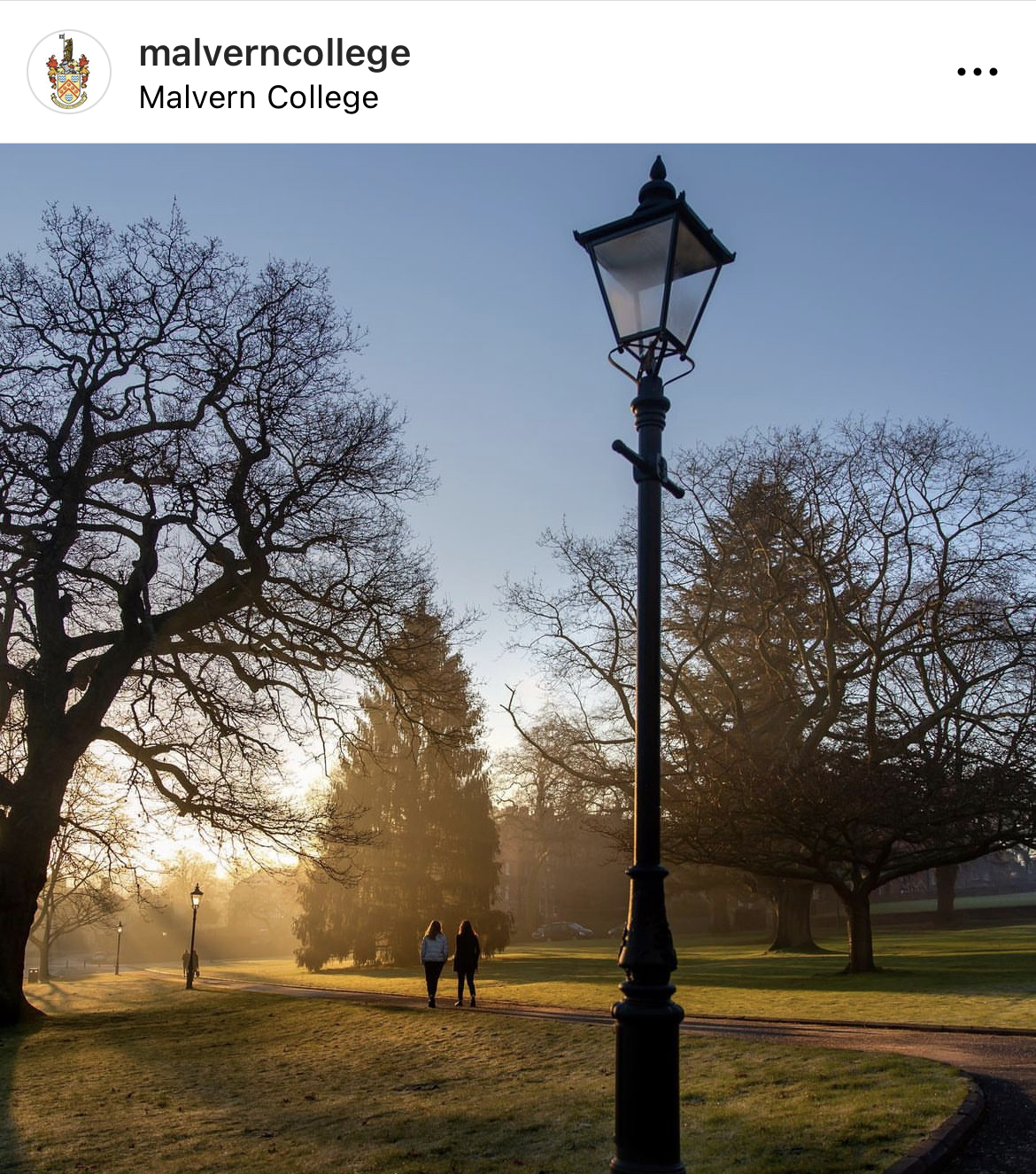 Atmospheric morning campus photography