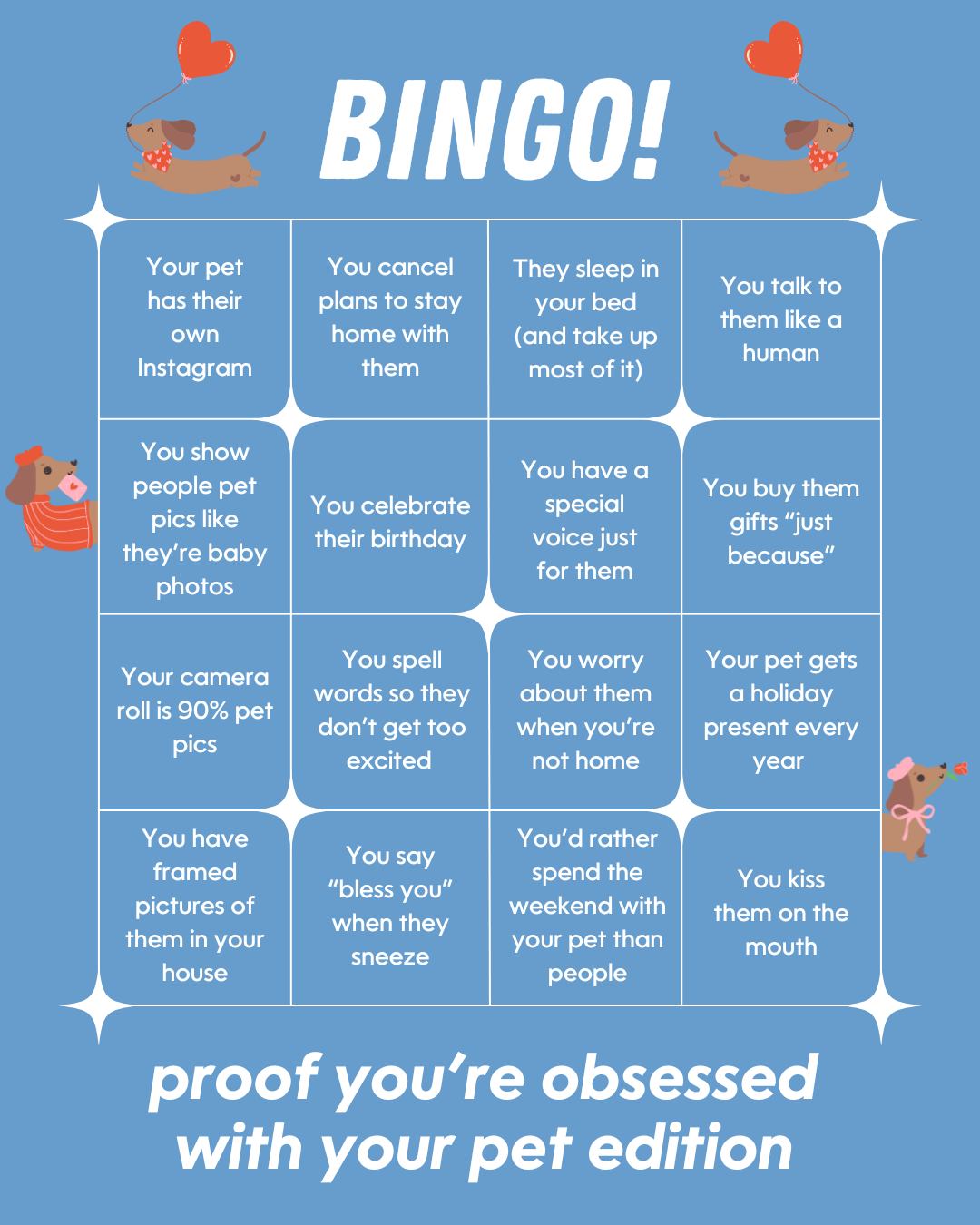 Pet Genie bingo graphic